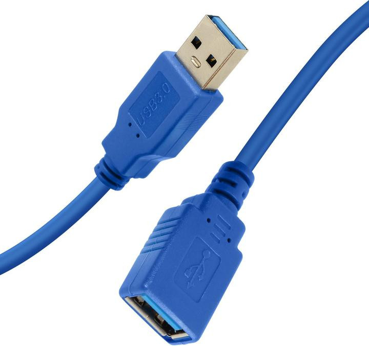 [4254] Buerotika Extension USB Cable 3M Male/Female – Full Copper, Ultra High Transfer Speed (Multiple Lengths) | 52147