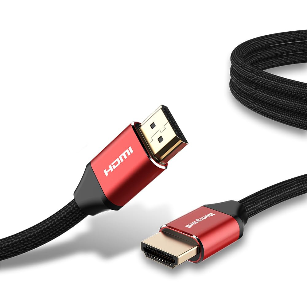 [4218] Buerotika HDMI Cable 8K 5M – Full Copper, UHD, Ultra High Transfer Speed (Multiple Lengths) | 52111