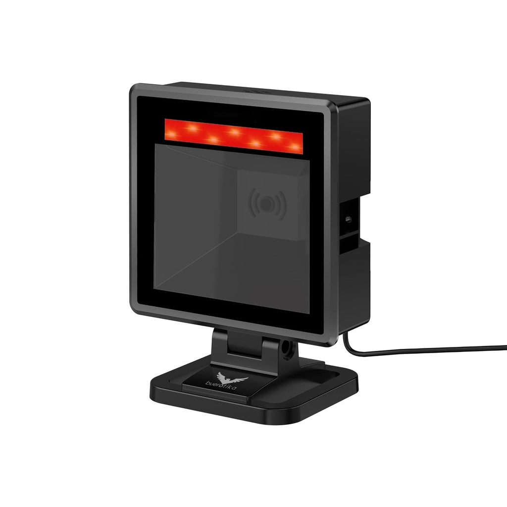 [4276] Buerotika USB 2D Desktop Barcode Scanner – Auto Sensing, High-Speed Arm Processor | BS106D