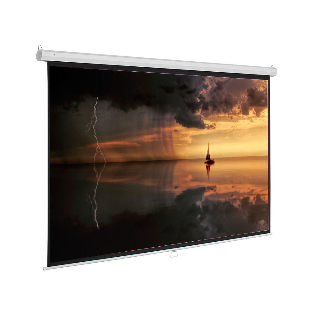 [1858] Buerotika Manual Projection Screen – Matte White, 180cm × 180cm | BW18-M178