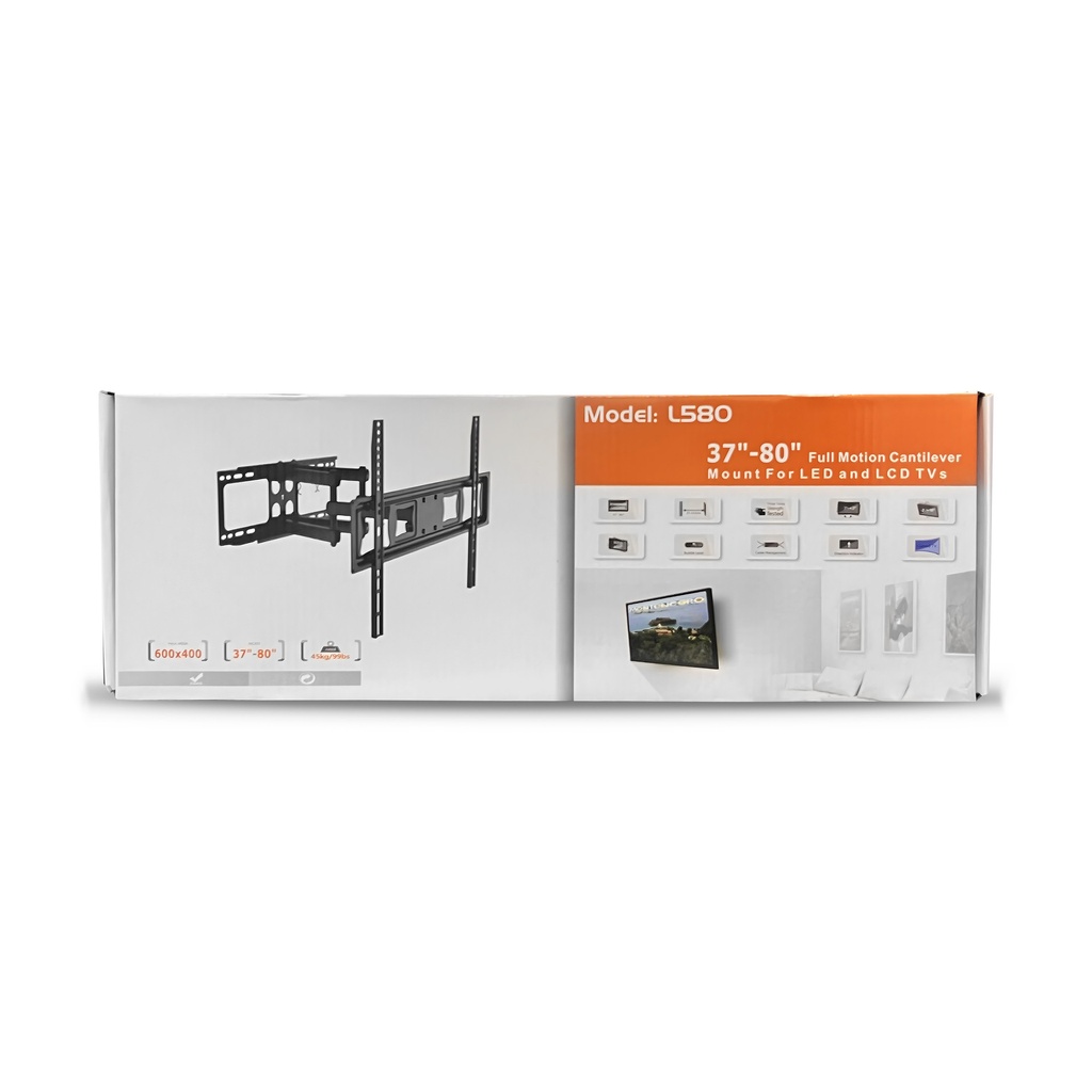[4201] TV Stand Moveable 37"-80" L580
