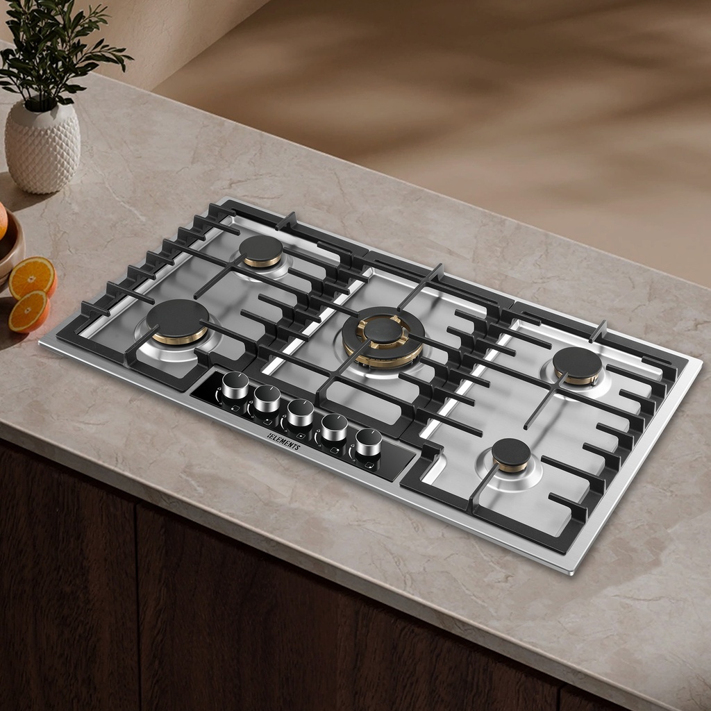 [1283] KB Elements Built-In Gas Cooktop ( 5 Burners ) – ELK90GH1-S